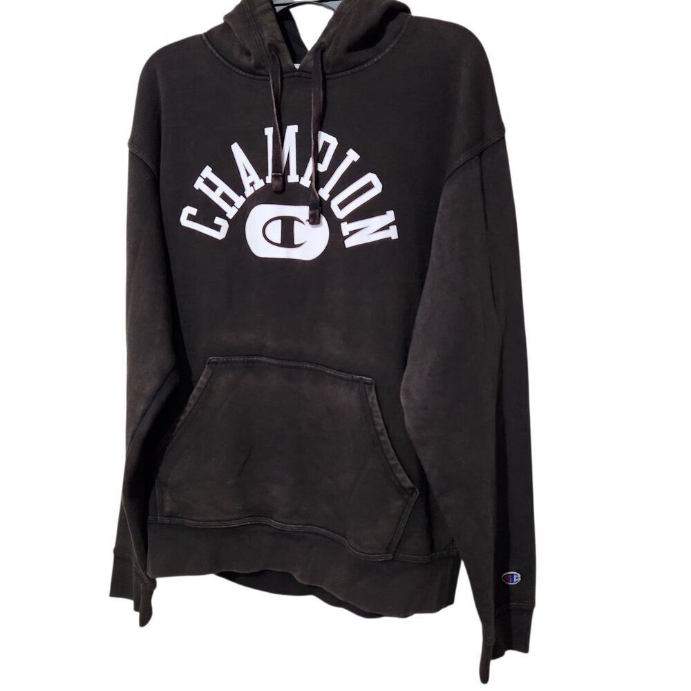 Champion Sweatshirt Size Medium Solar Wash Color Hooded Pockets... New